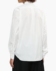 Comme Des Garcons Shirt Studded Button Up White