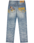 Billionaire Boys Club Jean Duck Embroidered Heavy Wash Blue