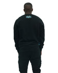 Capone Sweater Denim Patch Logo Black
