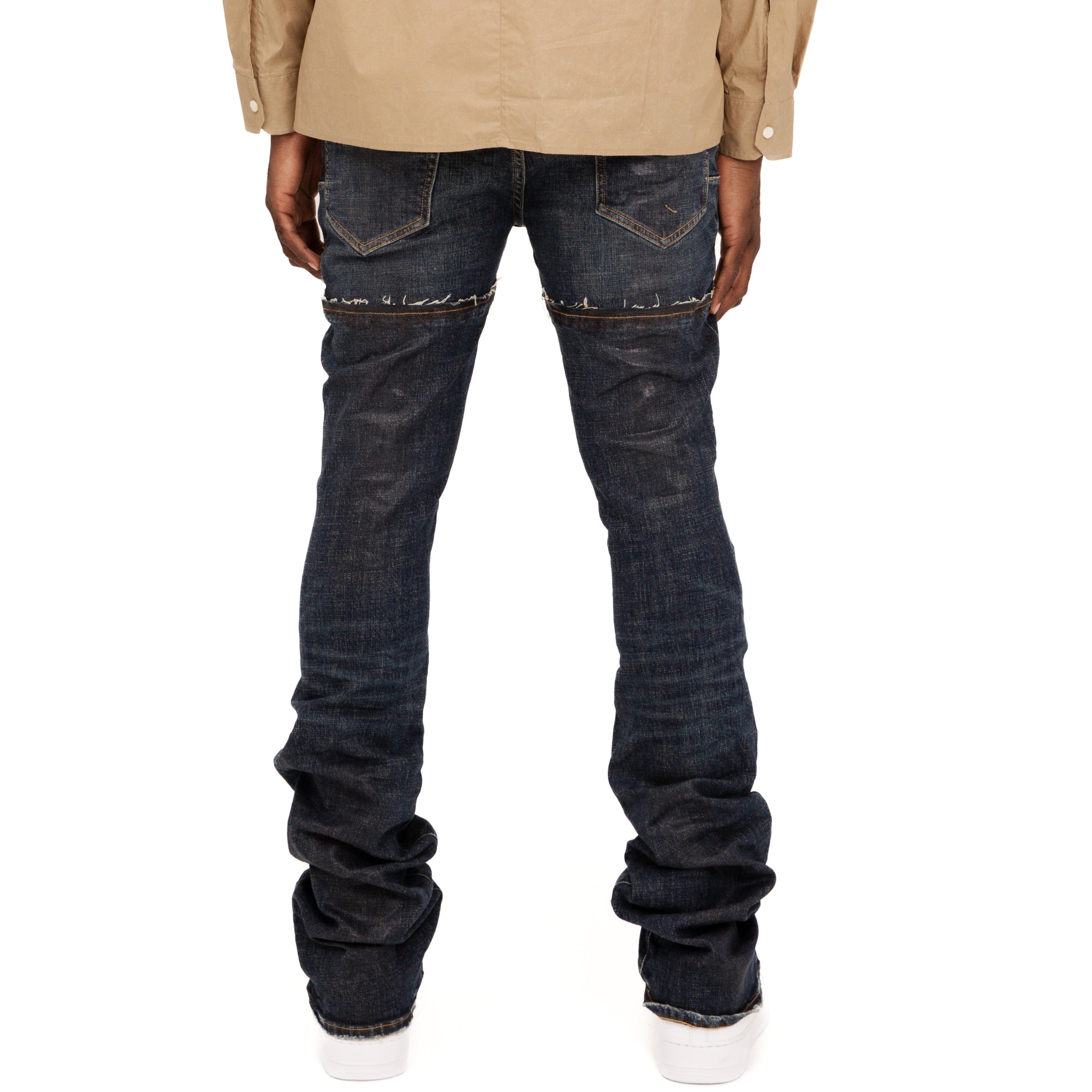 Purple Jean Rinse Coated Double Waist Dark Indigo – AL Capone Premium