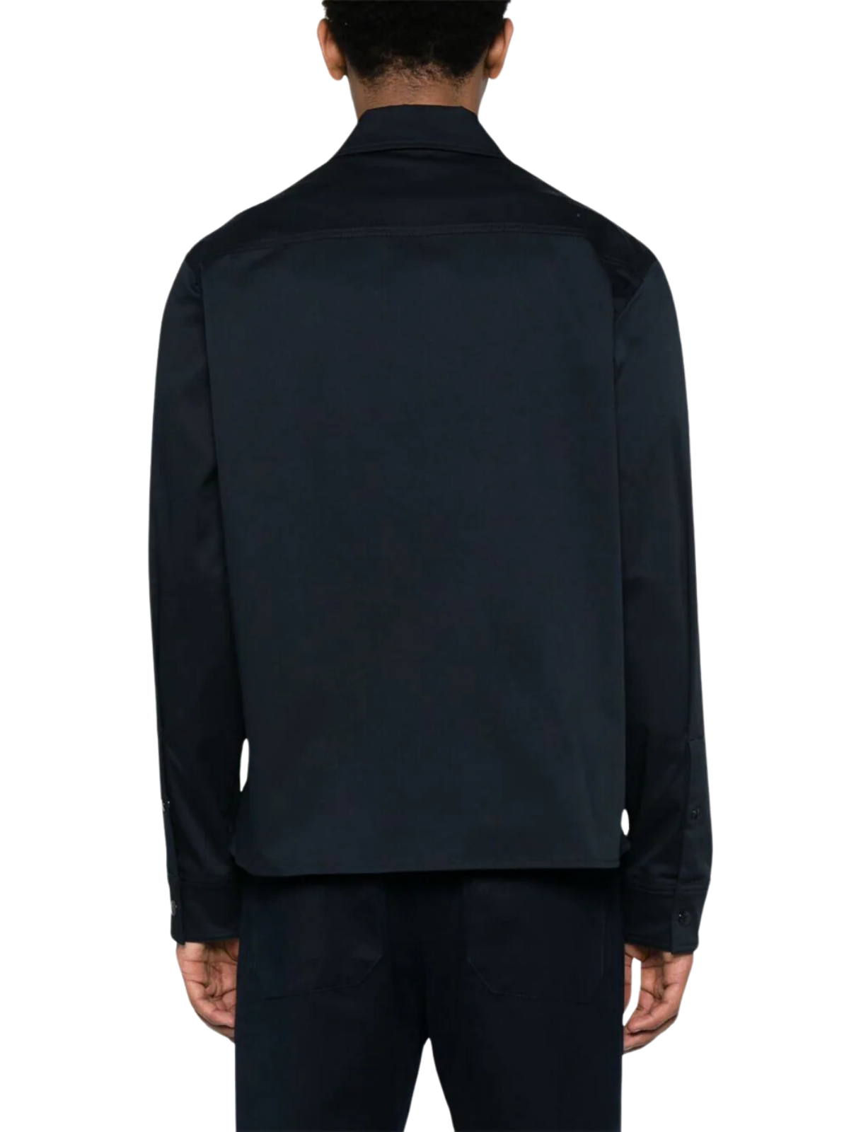 Moncler Shirt Full Zip Logo Black - 2