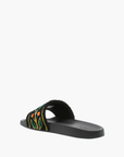 Casablanca Mens Embroidered Terry Sliders Black