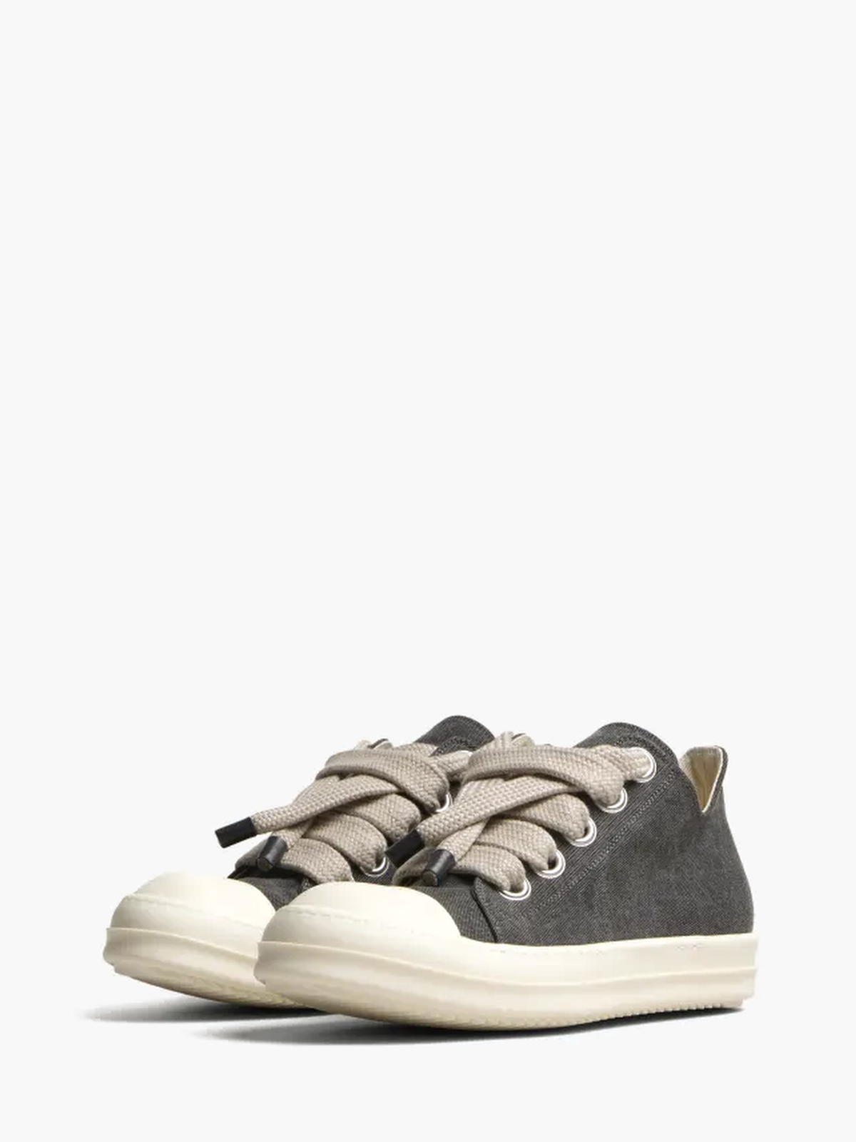 Rick Owens Sneakers RO13 Jumbolace Low Woven Gravel/Milk