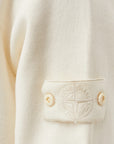 Stone Island Sweater Sleeve Logo Cream