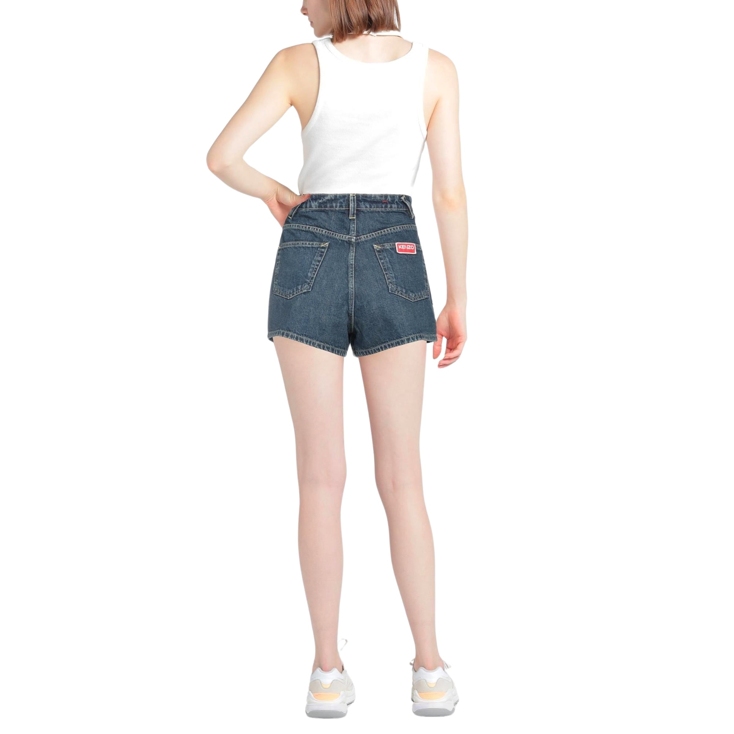 Kenzo Shorts Ladies Denim Dirty Blue - AL Capone Premium