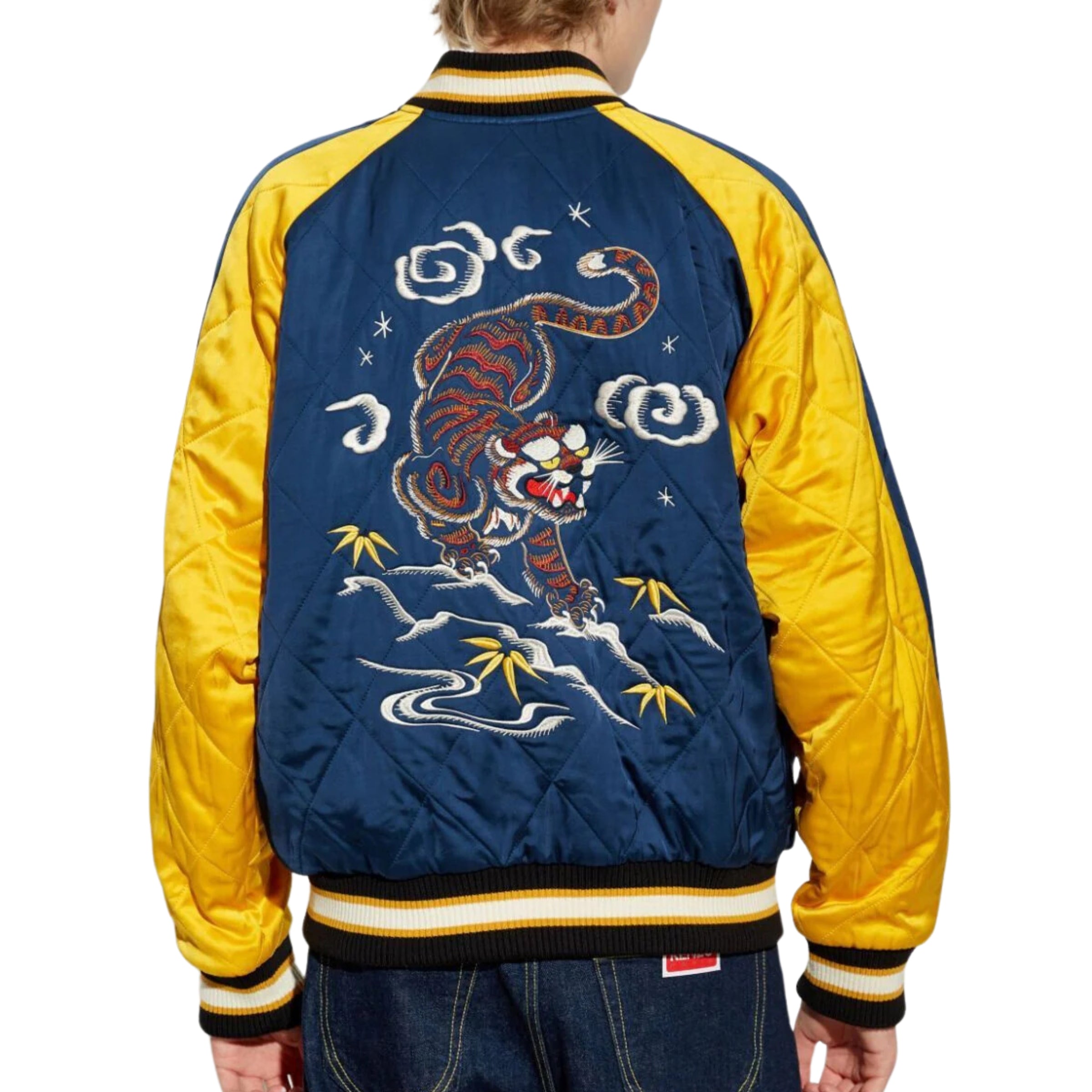 Kenzo Jacket Bomber Tigers Yellow-Blue – AL Capone Premium