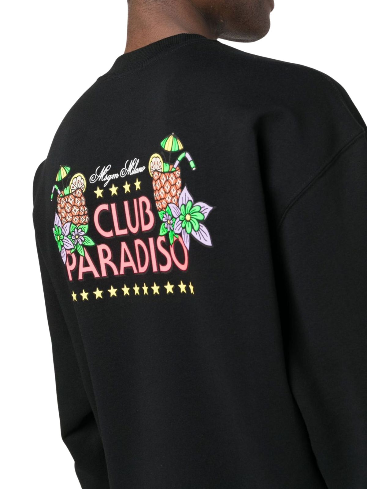 Msgm Sweater Club Paradiso Black - 2