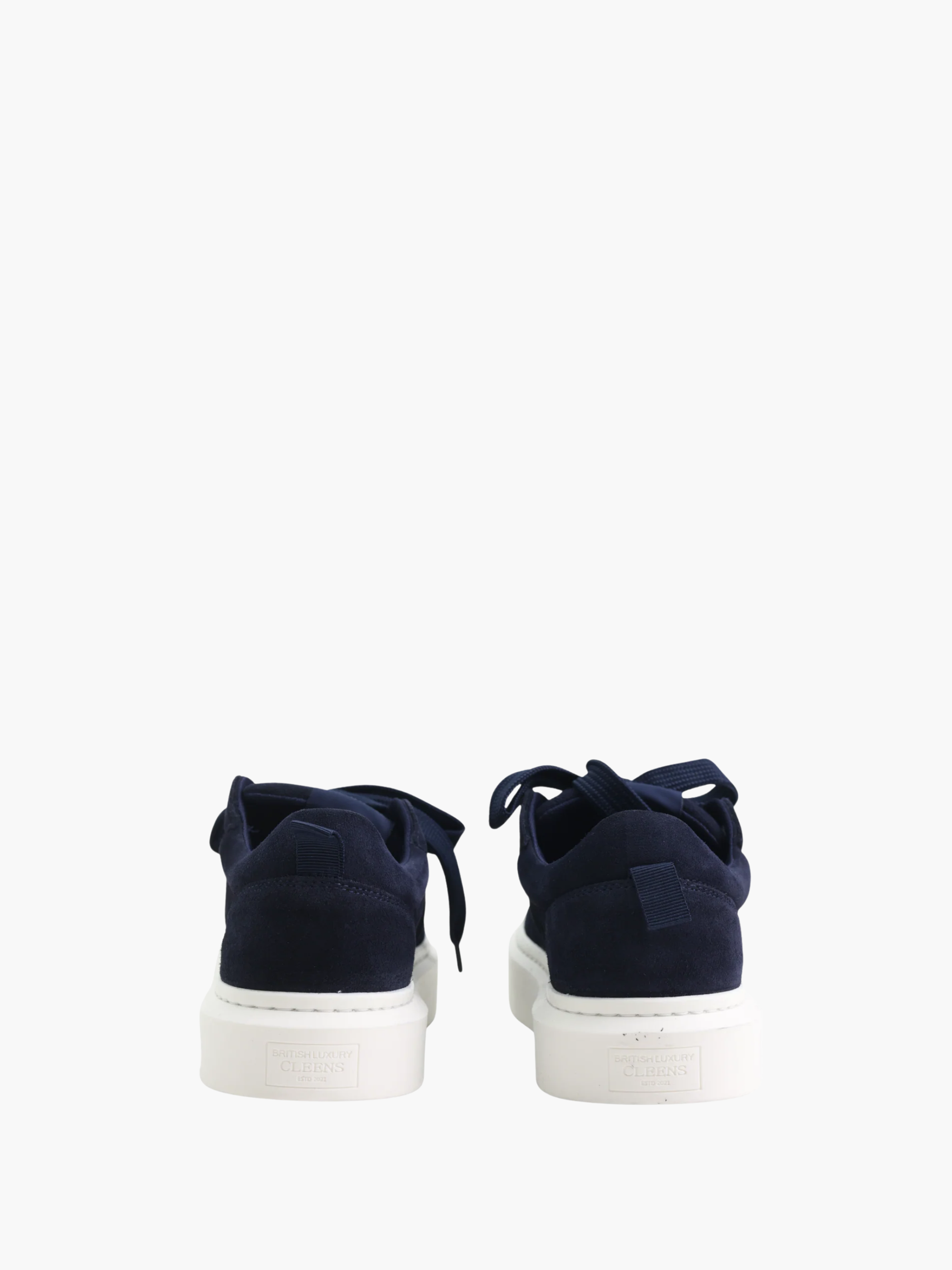 Cleens Sneaker C51 Suede White Sole Midnight Blue