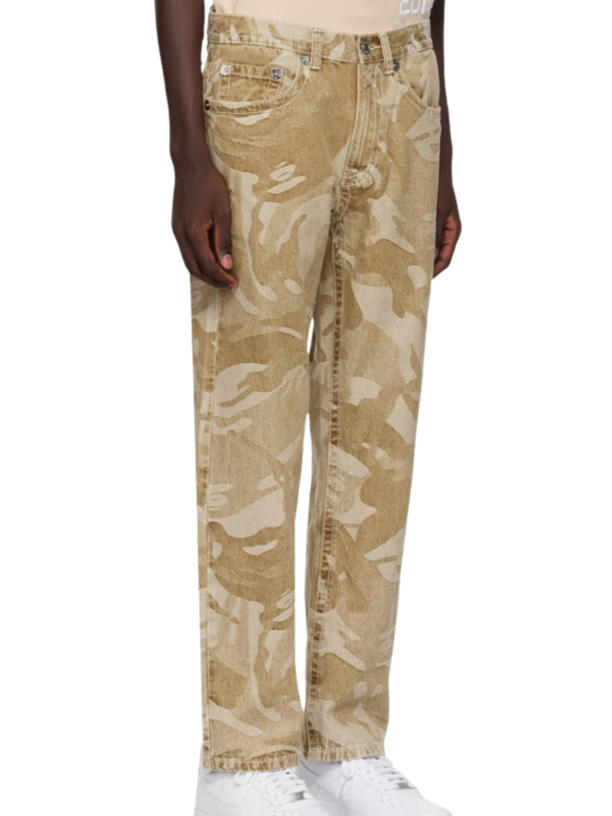 Aape Jeans Allover Print Beige - 3