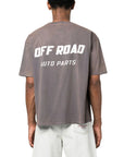 Rhude T-Shirt Off Road Logo Vintage Grey