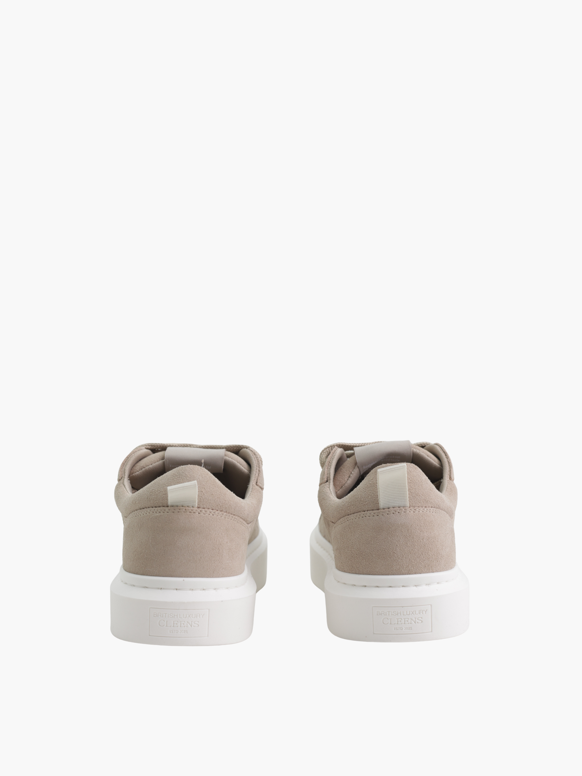 Cleens Sneaker C48 Suede White Sole Tan