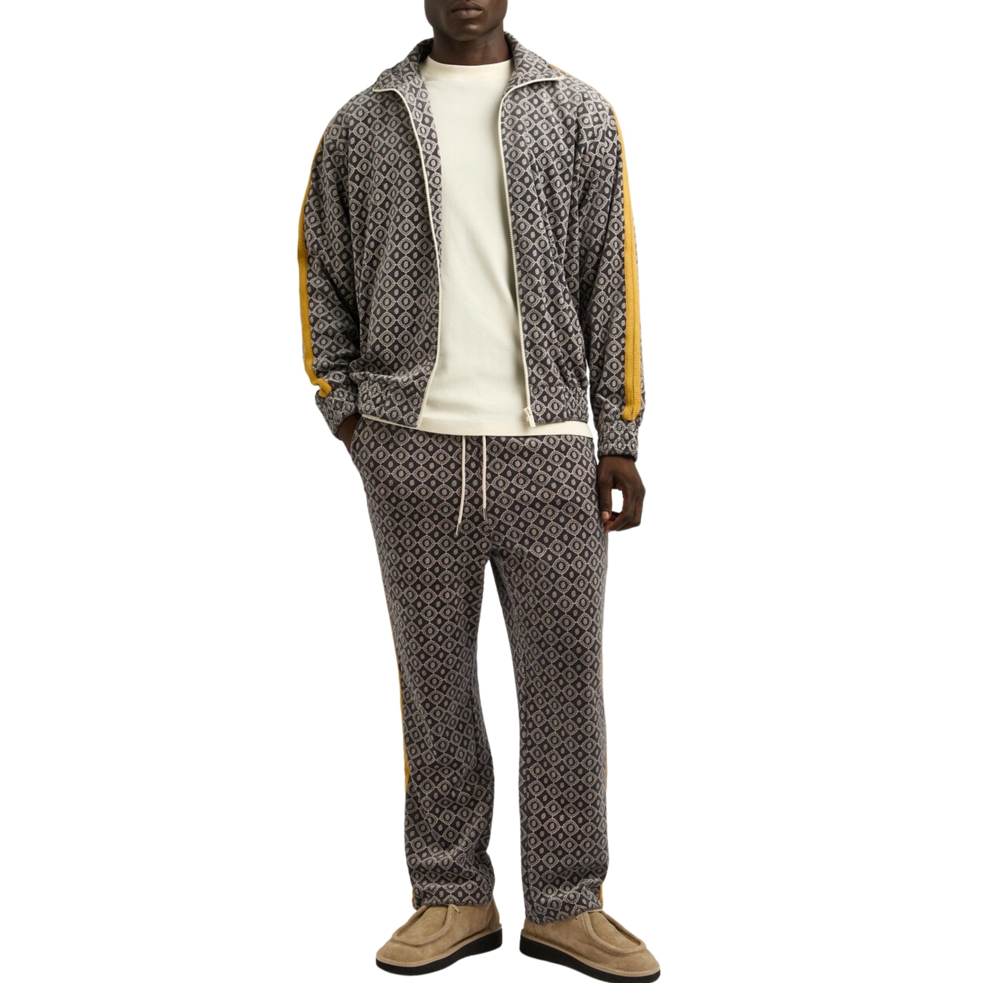 Drole De Monsieur Track Pants Monogram Grey