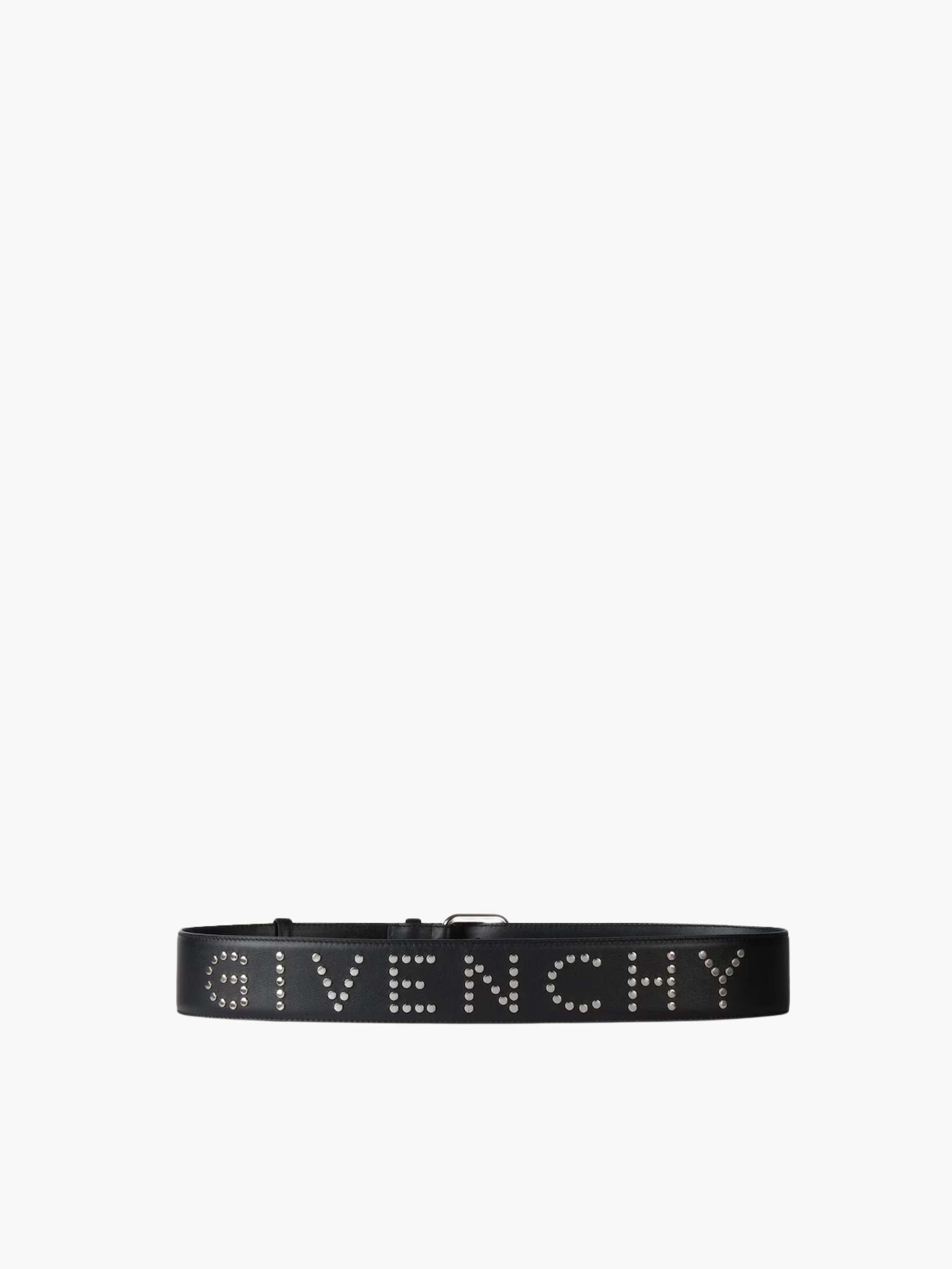 Givenchy Logo Belt Studded Logo Black