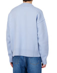 Ami Sweater Logo Heather Cashmere Blue - 2