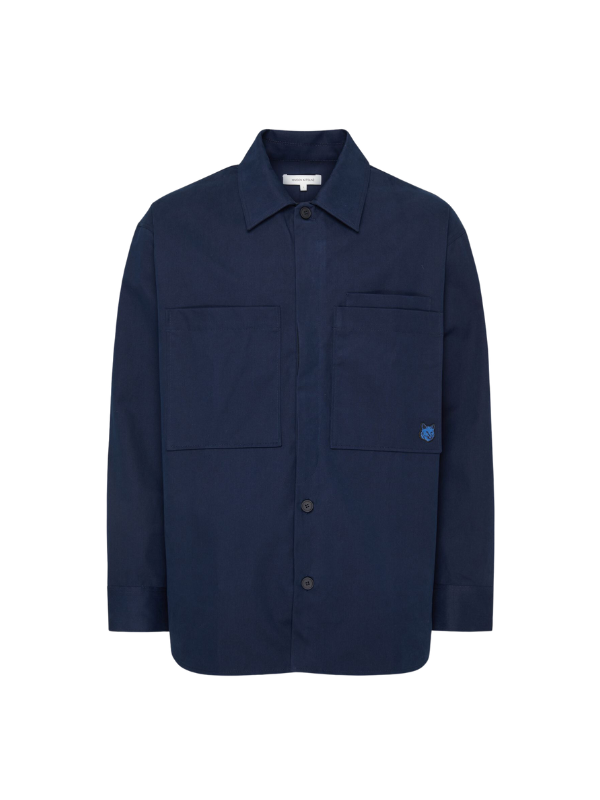 Maison Kitsune Shirt Overszied Ink Blue