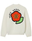 Kenzo Cardigan Boke Flower Logo White