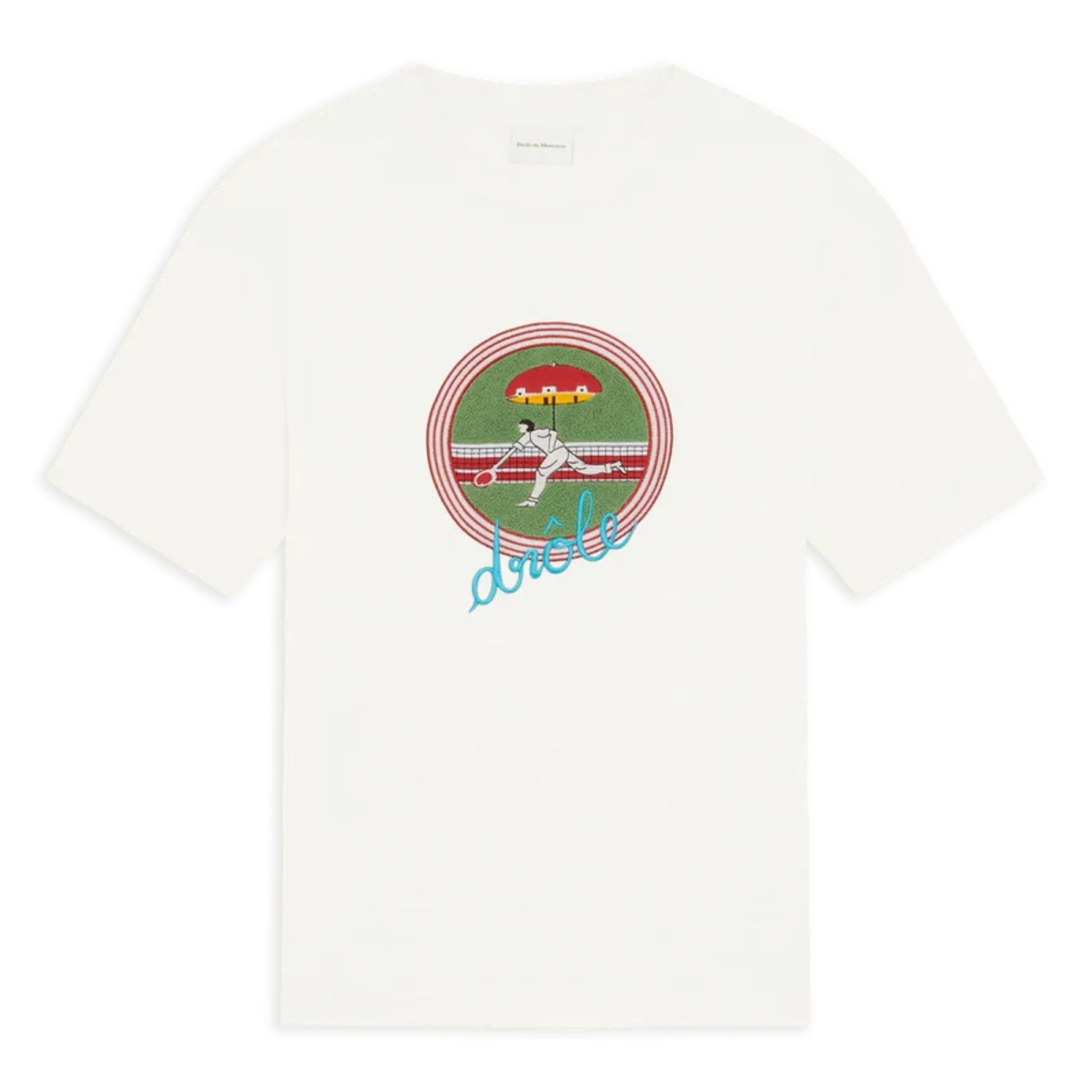 Drole De Monsieur T-Shirt Tennis Off-White