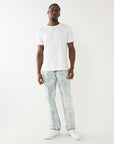 True Religion Jeans Ricky Flap Rips Light Wa