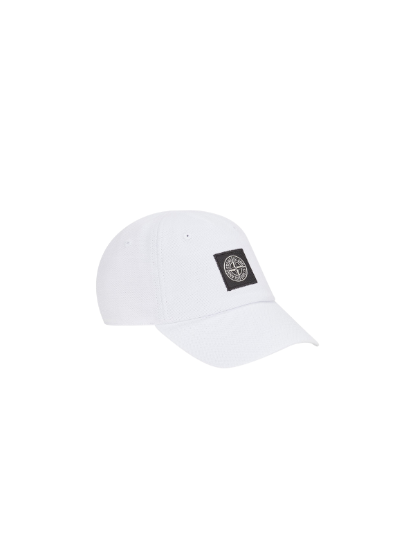 Stone Island Cap Logo White