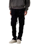 Mouty Cargo Pants Jogging Front Pocket Black