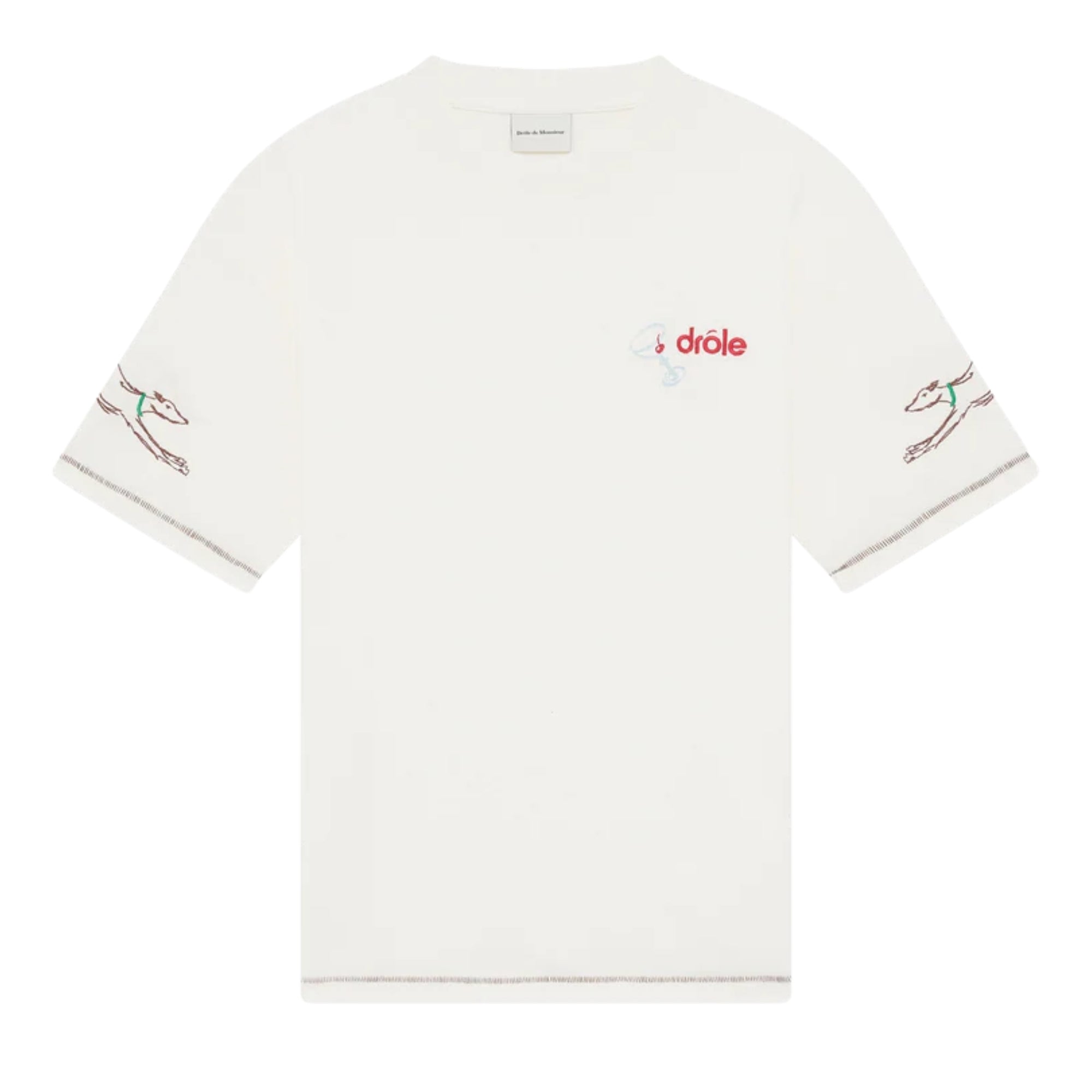 Drole De Monsieur T-Shirt Logo Off-White