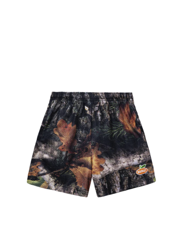 Market Shorts Faux Tree Mesh Multicolour