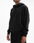 Y-3 Hoodie Fleece String Logo Black