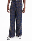 Kenzo Jeans By Verdy Embroidered Buggy  Denim Blue