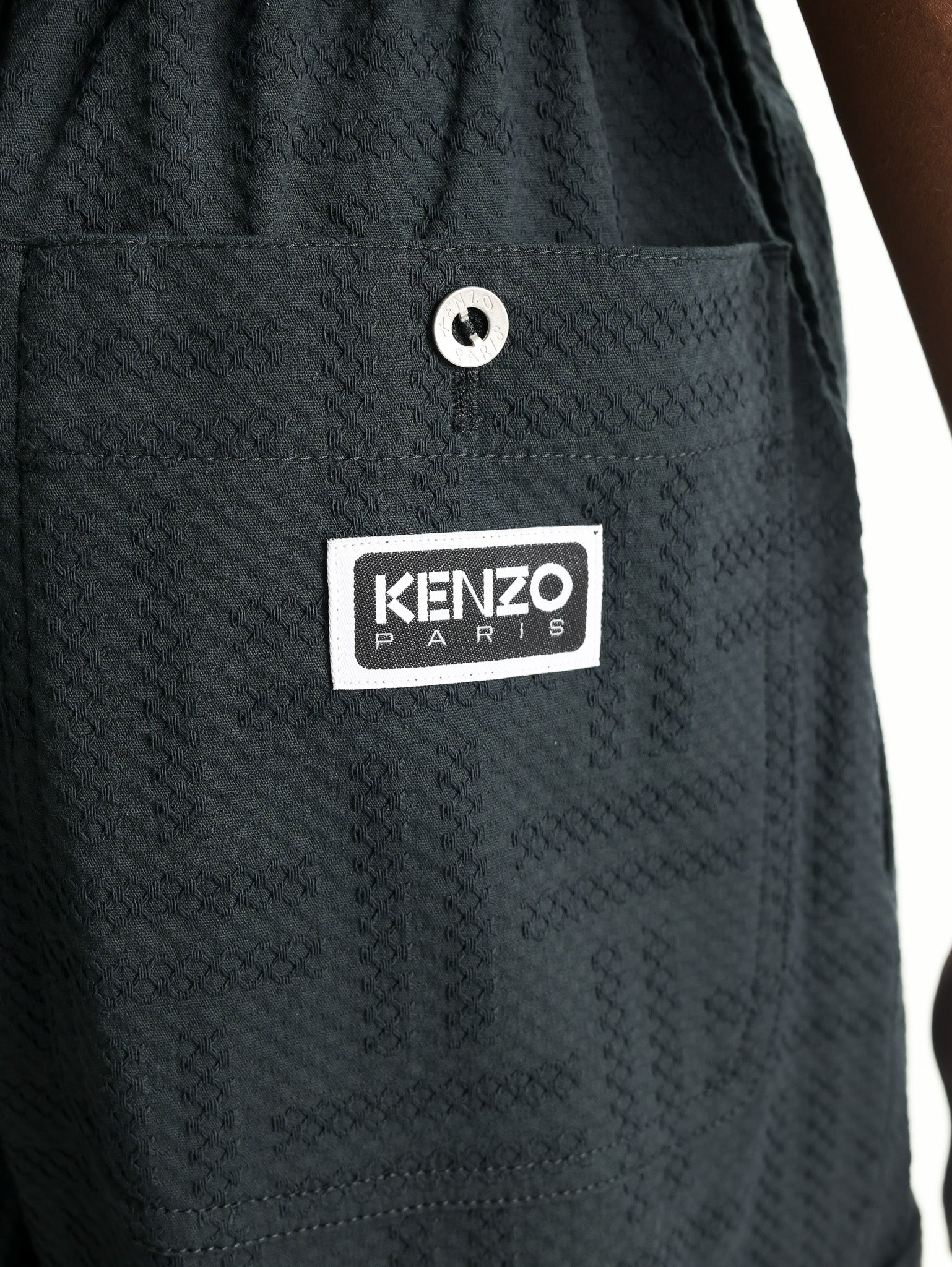 Kenzo Weave Cargo Jogpants Black