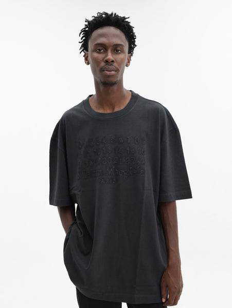 Maison Margiela Embroidered Logo T-Shirt Black - AL Capone Premium