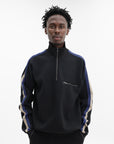 Maison Margiela Taped Half Zip Sweatshirt Black
