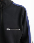 Maison Margiela Taped Half Zip Sweatshirt Black