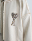 Ami Hoodie Logo Cream