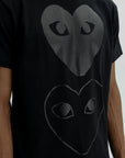 Comme Des Garcons T-Shirt Heart Emblem Black
