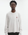 Ami Sweater Logo Chalk