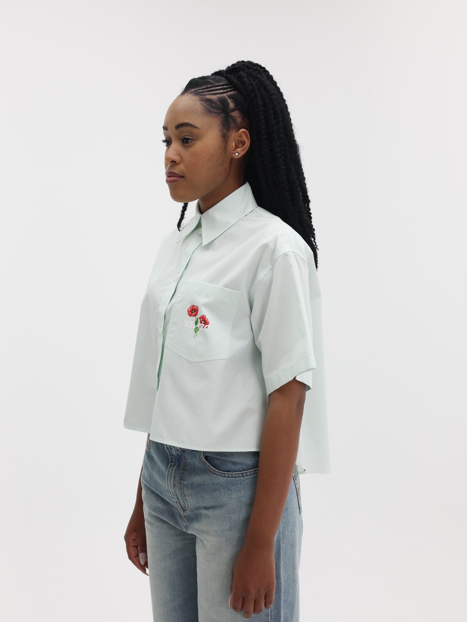 Kenzo Shirt Archive Bouquet Cropped Absinthe-AL Capone Premium