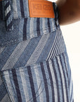 Kenzo Jeans Stripes Denim Rinse Blue