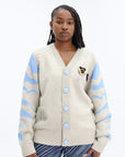 Kenzo Cardigan Logo Pale Grey-Blue