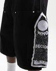 Who Decides War Shorts Side Embroidery Short Coal
