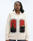 Kenzo Cardigan Zip Up Off-White