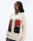 Kenzo Cardigan Zip Up Off-White