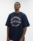 Billionaire Boys Club T-Shirt Heart & Mind Stencil Logo Navy