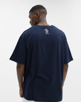 Billionaire Boys Club T-Shirt Heart & Mind Stencil Logo Navy