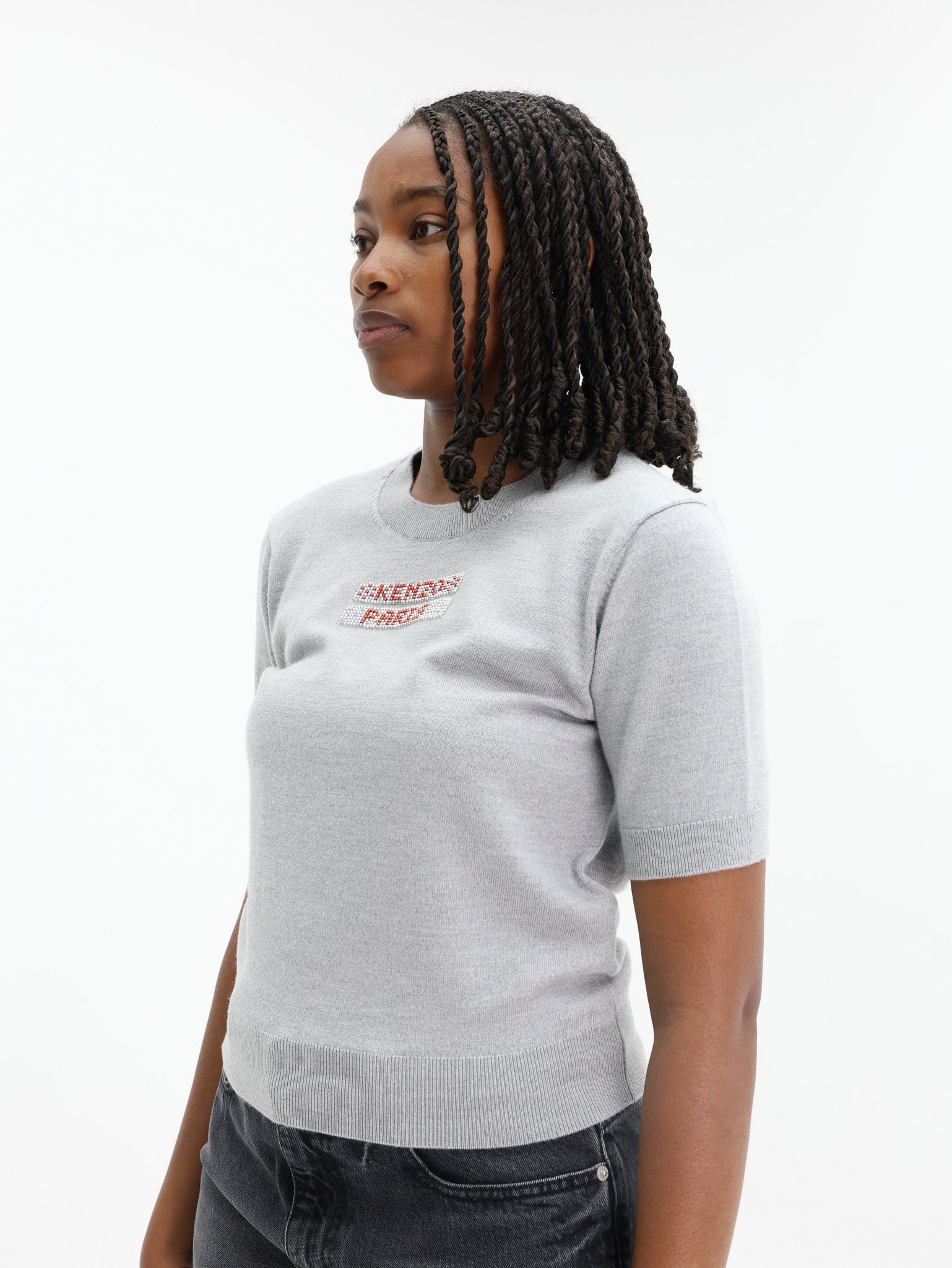 Kenzo T-Shirt Logo Pearl Grey - AL Capone Premium