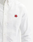 Kenzo Shirt Ls Woven Cotton White