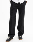 Kenzo Tailored Pants Woven Wool  Black