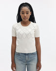Kenzo Top Knitted SS Off White