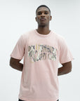 Billionaire Boys Club T-Shirt Camo Arch Logo Pink