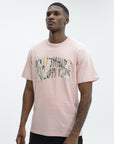 Billionaire Boys Club T-Shirt Camo Arch Logo Pink