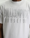 Billionaire Boys Club Rhinestone Straight Logo T-Shirt White